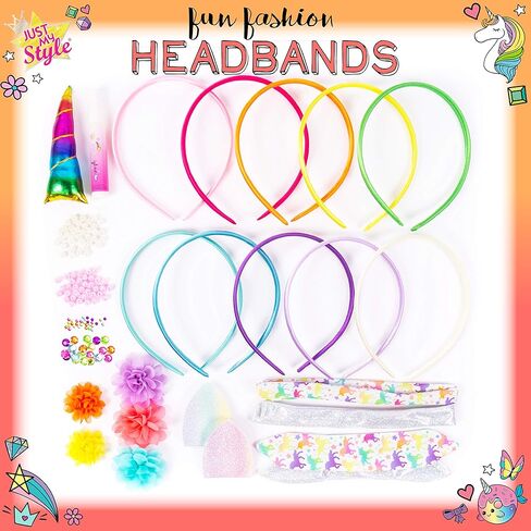 عصابات رأس أنيقة من جاست ماي ستايل، إكسسوارات ذاتية الصنع، إكسسوارات يونيكورن من هورايزون جروب يو إس إيه in Kuwait