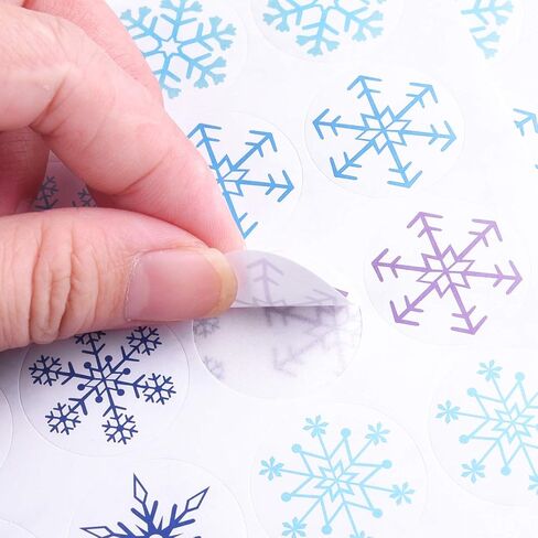 TUPARKA 960 Pcs Snowflake Stickers for Frozen Birthday Party Supplies, Christmas Winter Birthday Party Decor Craft Supplies,12 Different Designs in Saudi Arabia