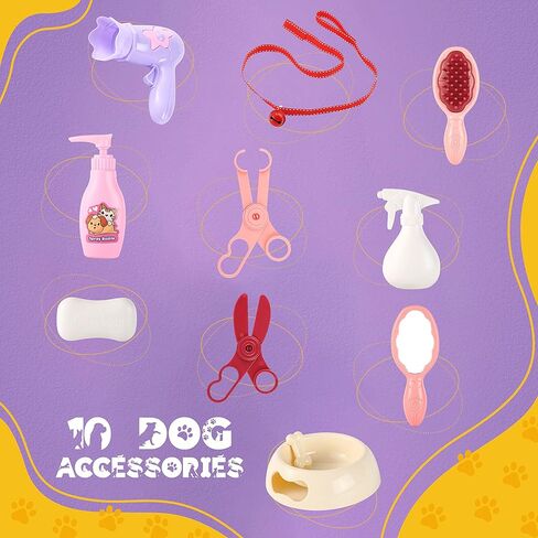 كلب بيتيرلاين التفاعلي الإلكتروني - المشي، النباح، هز الذيل، حيوان رفيق قابل للتمدد للأطفال (بودل بني) in Kuwait