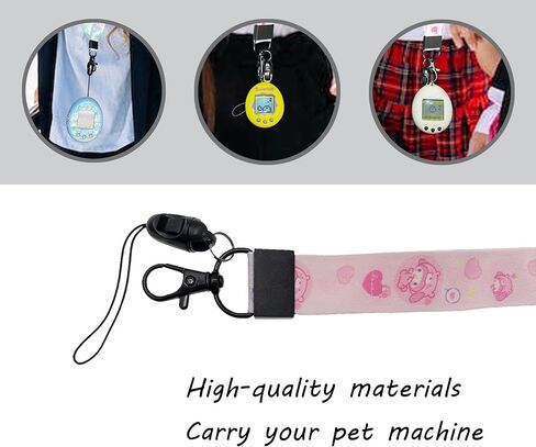 حزام رقبة بحبل من LeoTube للحيوانات الأليفة الإلكترونية Tamagotchi/لـ Tamagotchi Uni (أصفر وأزرق وأخضر) in Kuwait