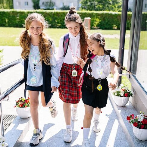 حزام رقبة بحبل من LeoTube للحيوانات الأليفة الإلكترونية Tamagotchi/لـ Tamagotchi Uni (أصفر وأزرق وأخضر) in Kuwait