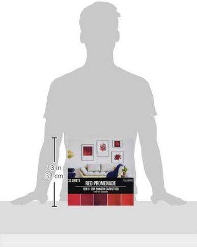 ColorBok 73473B Smooth Cardstock Paper Pad Red Promenade, 12" x 12",73473A in Kuwait