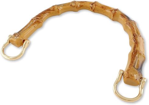 Piutouyar 2pcs U-Shaped Handbag Handles Bamboo Purses Handles,Brown Color in Kuwait