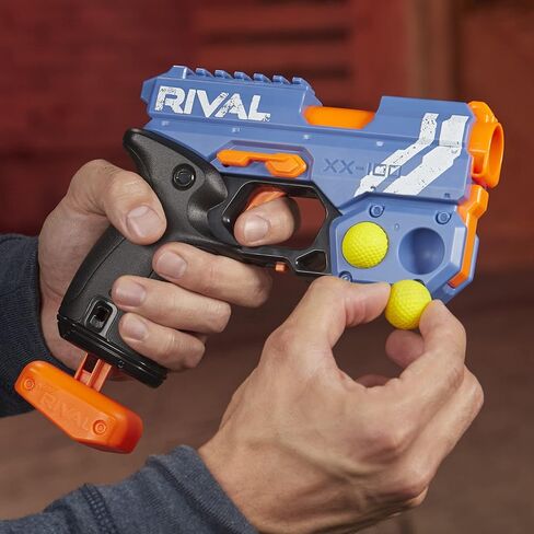 مسدس NERF Rival Knockout XX-100 - تخزين دائري، سرعة 90 إطارًا في الثانية، حمل مقعدي - يتضمن جولتين منافستين رسميتين - أحمر الفريق in Saudi Arabia
