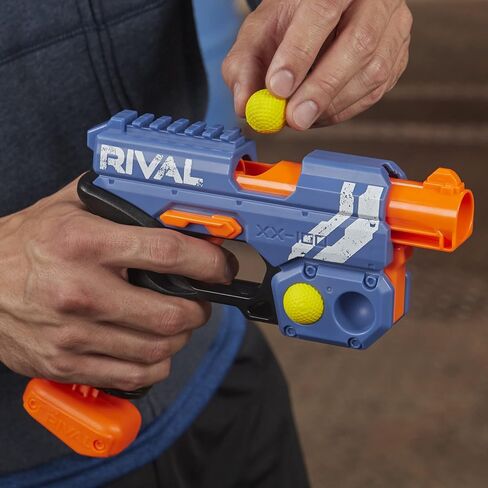 مسدس NERF Rival Knockout XX-100 - تخزين دائري، سرعة 90 إطارًا في الثانية، حمل مقعدي - يتضمن جولتين منافستين رسميتين - أحمر الفريق in Saudi Arabia
