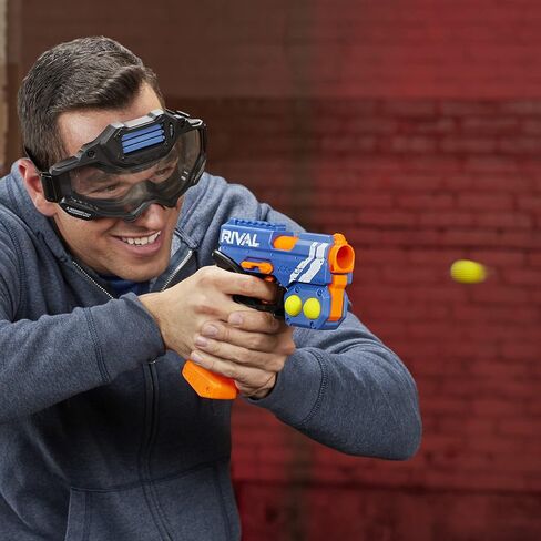 مسدس NERF Rival Knockout XX-100 - تخزين دائري، سرعة 90 إطارًا في الثانية، حمل مقعدي - يتضمن جولتين منافستين رسميتين - أحمر الفريق in Saudi Arabia