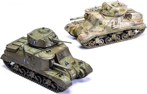 Airfix M3 Grant/Lee 1:35 WWII Military Tank Armor Plastic Model Kit A1370, Small in Saudi Arabia