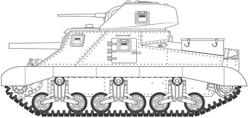 Airfix M3 Grant/Lee 1:35 WWII Military Tank Armor Plastic Model Kit A1370, Small in Saudi Arabia
