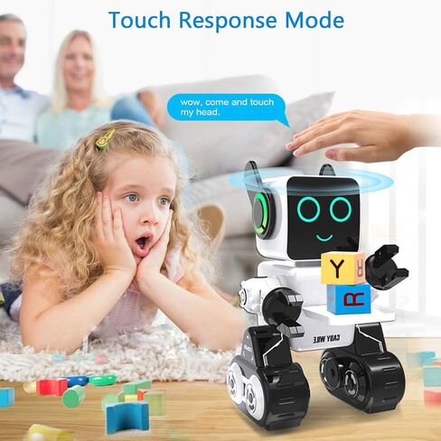 Robot Toy for Kids, Remote and App Control Intelligent Programming RC Robot, Music, Dancing, Talk, Play with Kids as a Gift for Gril and Boy(Light White) in Saudi Arabia