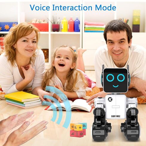 Robot Toy for Kids, Remote and App Control Intelligent Programming RC Robot, Music, Dancing, Talk, Play with Kids as a Gift for Gril and Boy(Light White) in Saudi Arabia