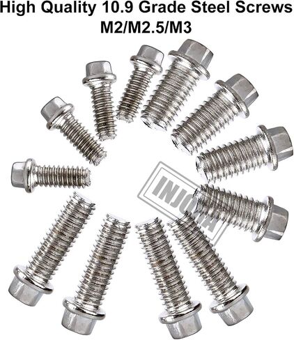 INJORA 300PCS M2 M2.5 M3 Metal Screws Kit Wheel Rims for 1/10 RC Car Crawler TRX4 TRX6 Axial SCX10 90046 AXI03007 in Saudi Arabia