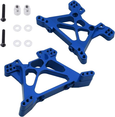 Hobbypark Aluminum Front & Rear Shock Tower Upgrade Parts for 1/10 Traxxas Slash 4x4 Replacement of Part 6838 6839 (2-Pack) (Navy Blue) in Saudi Arabia