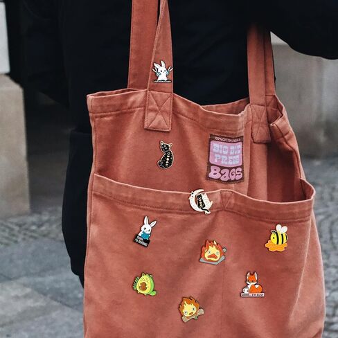 Cute Enamel Pins for Backpacks, Funny Enamel Pins Aesthetic Bulk Set Anime Lapel Badges Brooches Pins for Women, Bag,Clothes,Jackets, Hats, Kids, Girls, Gifts (Random Style) in Kuwait