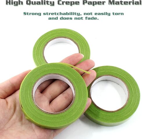 Floral Tape, Grass Green, 1/2 Inch Wide, 4 Rolls in Kuwait