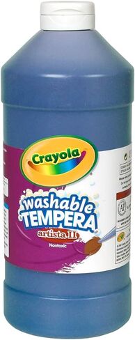 Crayola Washable Tempera Paint For Kids, Blue Paint, Classroom Supplies, Non Toxic, 32 Oz Squeeze Bottle in Kuwait