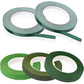 شريط وسلك زهور من فادوب، مجموعة أدوات ترتيب الزهور، شريط زهور أخضر، شريط زهور أخضر 22 مقياس، سلك زهور وقاطع أسلاك لتغليف الزهور، مشغولات يدوية لترتيب الزهور in Kuwait