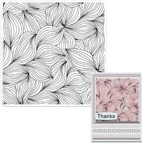Flower Background Clear Stamps for Card Making Scrapbooking DIY Decorations, Flower Clear Stamps for Embossing Album Crafts Décor