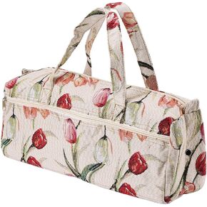 Large Fabric Knitting Needles Bag,Household Yarn Storage Tote Organizer Knitting Tools Storage Bag for Knitting Needles and Accessories()