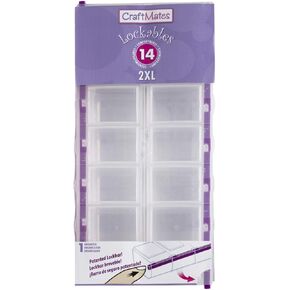 Craft Mates Bead Organizer, 14 Locking Compartments, Plastic Storage (2XL) in Saudi Arabia