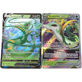 Serperior V & Vstar 008/195- Silver Tempest - Pokemon Ultra Rare Card Lot - 2 Card Set in Saudi Arabia