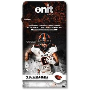 بطاقات تجارة ولاية أوريغون لكرة القدم - 14 بطاقة - مرخصة رسميًا من الرابطة الوطنية لرياضة الجامعات لعام 2023 - الفريق بأكمله - توقيعات بطاقات سلسلة التوقيع - بطاقات التعتيم - بطاقات سلسلة الأيقونة in Kuwait