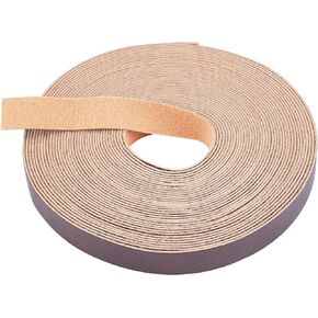 GORGECRAFT 1 Roll 11yd/10m Lychee Pattern Leather Strap Strip 0.8 inch Wide Flat Cord DIY Full Grain Buffalo Leather Strap Belt for Crafts DIY Belts Bracelets Jewelry Leather Watch(Dark Brown)