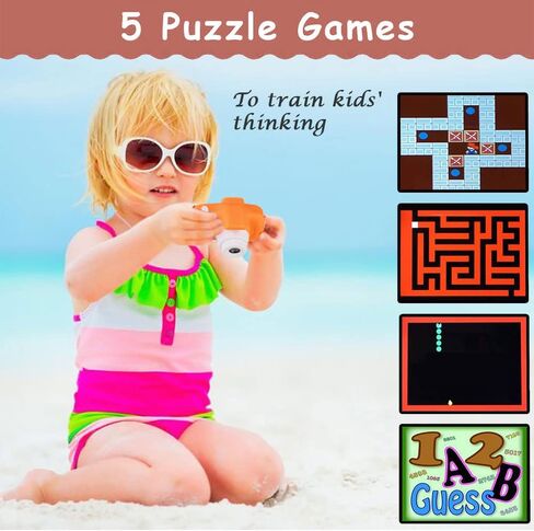 كاميرا رقمية للأطفال من SUNCITY، هدايا عيد الميلاد للأولاد من سن 3 إلى 9 سنوات، كاميرات فيديو رقمية عالية الدقة للأطفال الصغار، لعبة محمولة لعمر 3 4 5 6 7 8 سنوات مع بطاقة SD سعة 32 جيجابايت - برتقالية in Kuwait