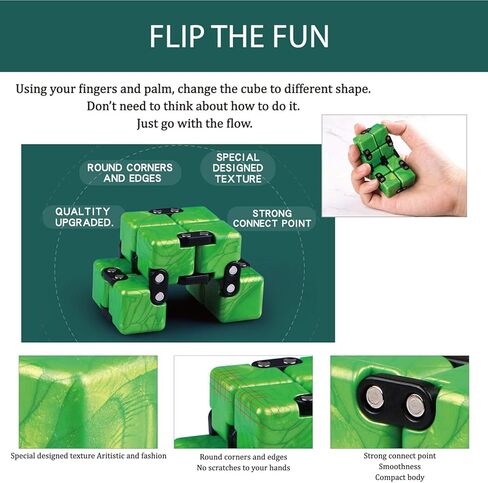 Speed Cube Set, Infinity Cube, Magic Cube 2x2,3x3,Pyramid,Megaminx Puzzle Cube Toy for Children Adults, Pack of 5 in Kuwait