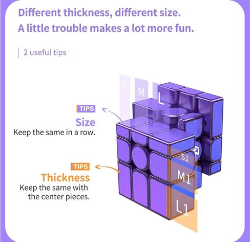 CuberShop GAN Mirror M Cube مطلي بالأشعة فوق البنفسجية، إصدار جديد 2022، مكعب مرآة مغناطيسي GAN، ألغاز مكعب سرعة مغناطيسي 3x3 2022، مكعب مضحك باللون الأرجواني، مكعب سحري غير منتظم GAN في 2022 in Kuwait
