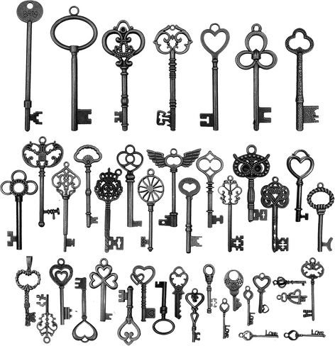 42pcs Mixed Vintage Skeleton Keys, 42 Styles Key, Each 1piece in Saudi Arabia