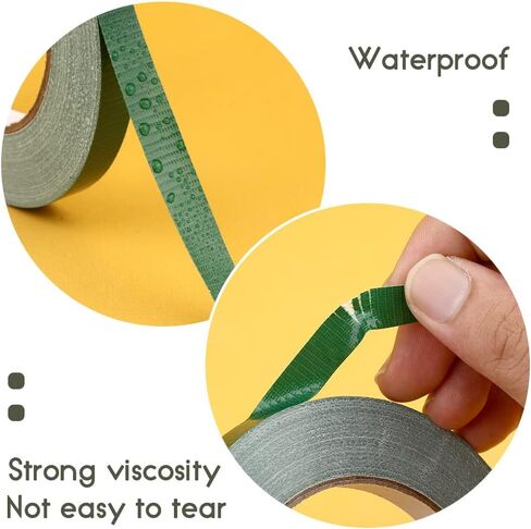 شريط وسلك زهور من فادوب، مجموعة أدوات ترتيب الزهور، شريط زهور أخضر، شريط زهور أخضر 22 مقياس، سلك زهور وقاطع أسلاك لتغليف الزهور، مشغولات يدوية لترتيب الزهور in Kuwait