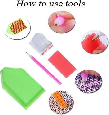 Ksabdfu 5D Diamond Art Kits Ariel Princess Diamond Art for Adults Cross Stitch Kit for Wall Art 12 x 16 Inch in Kuwait