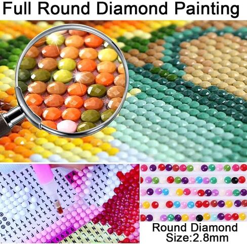 Ksabdfu 5D Diamond Art Kits Ariel Princess Diamond Art for Adults Cross Stitch Kit for Wall Art 12 x 16 Inch in Kuwait
