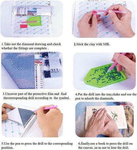 Ksabdfu 5D Diamond Art Kits Ariel Princess Diamond Art for Adults Cross Stitch Kit for Wall Art 12 x 16 Inch in Kuwait