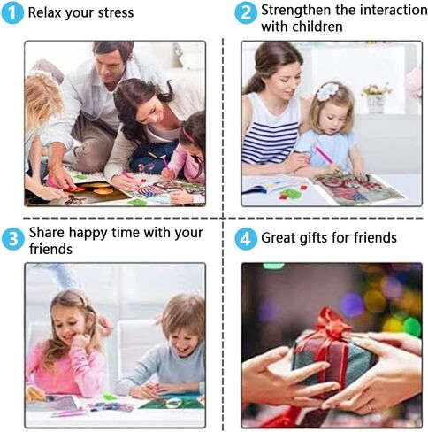 Ksabdfu 5D Diamond Art Kits Ariel Princess Diamond Art for Adults Cross Stitch Kit for Wall Art 12 x 16 Inch in Kuwait