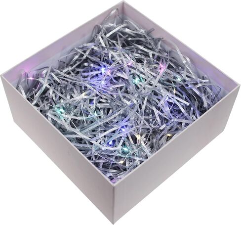 300 جرام من قصاصات ورق الرافية اللامعة المزخرفة، قصاصات مجعدة ممزقة لتغليف الهدايا وحشو السلة (ذهبي) in Kuwait