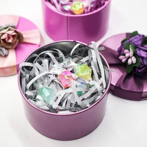 300 جرام من قصاصات ورق الرافية اللامعة المزخرفة، قصاصات مجعدة ممزقة لتغليف الهدايا وحشو السلة (ذهبي) in Kuwait