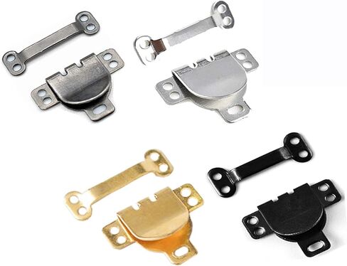 Kenkio 80 Pairs Sewing Hooks and Eyes Closure for Trousers, Skirt,Bra and Sewing DIY Craft,4 Colors in Kuwait