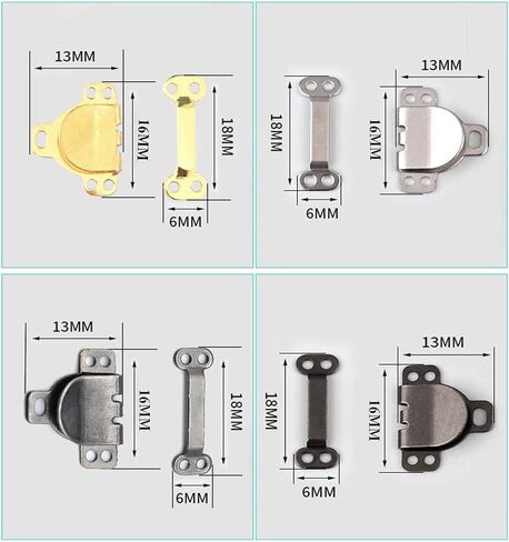 Kenkio 80 Pairs Sewing Hooks and Eyes Closure for Trousers, Skirt,Bra and Sewing DIY Craft,4 Colors in Kuwait