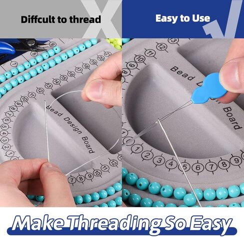 SHANGNIULU Bead Board for Jewelry Making Supplies Kit, Bead Tray Beading Supplies, Necklace Maker Bracelet, Jewelry Findings Beading Board,Jewelry Pliers, Jewelry Making Tools for Jewelry Repair in Kuwait