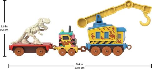 Fisher-Price Thomas & Friends Dino Fix ‘em Up Friends, Carly the Crane and Sandy push-along toy train for preschool kids ages 3 years and older in Saudi Arabia