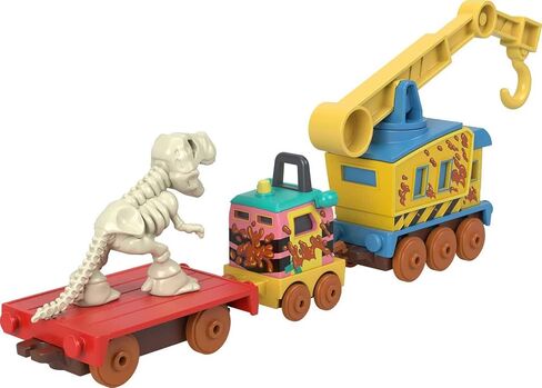 Fisher-Price Thomas & Friends Dino Fix ‘em Up Friends, Carly the Crane and Sandy push-along toy train for preschool kids ages 3 years and older in Saudi Arabia