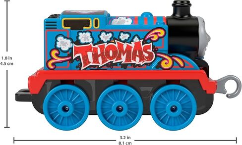 Thomas & Friends Trackmaster Push Along Small Metal Engine, Graffiti Thomas in Saudi Arabia
