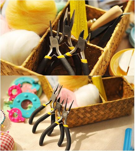 مجموعة كماشة مجوهرات هيليتشي 9 قطع مع حقيبة، بما في ذلك كماشة الأنف بالإبرة، كماشة الأنف المنحنية، كماشة الأنف المستديرة، كماشة العقص، كماشة القطع النهائية، قاطع الأسلاك، كماشة صنع الكفالة، كماشة حلقية مقسمة in Kuwait