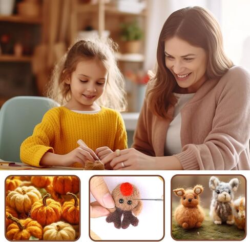 Misscrafts 72 قطعة إبرة التلبيد الصوف الألياف الغزل الصوف المتجول 3 جرام/حزمة للمواد الحرفية DIY الغزل اليد الصوف التلبيد (24 لونا) in Kuwait