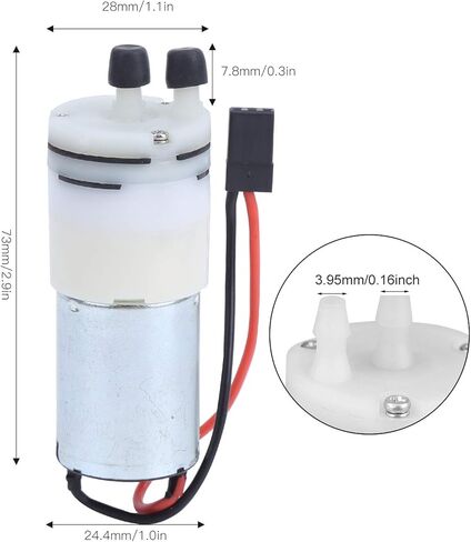 Sluffs 3‑6V 370 Water Cooling Pump,Low Noise Mini Pump with Motor RC Boats Waterproof Low Noise Mini Pump JR Plug Pumps for RC Warships RC Aircraft Carriers RC Boat Lovers RC Boat in Kuwait