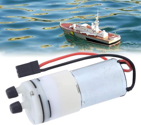 Sluffs 3‑6V 370 Water Cooling Pump,Low Noise Mini Pump with Motor RC Boats Waterproof Low Noise Mini Pump JR Plug Pumps for RC Warships RC Aircraft Carriers RC Boat Lovers RC Boat in Kuwait