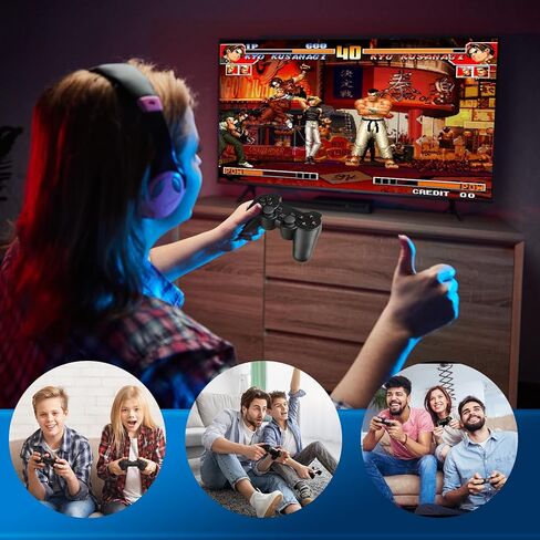 Akaxi Arcade Game Box, Plug and Play Retro Game Console, Pre-Installed with Over 20,000 Classic Games, 4K HD Output，TV PC Projector, Supports Up to 4 Players, Search, Save, Hide, Favorites List in Kuwait