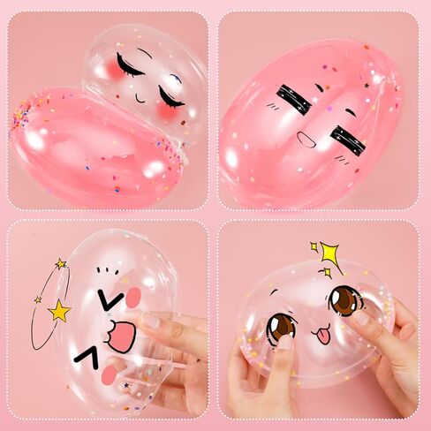 دراجون فلاي دريمز مجموعة فقاعات شريط نانو، عبوة من 2 بالون فقاعات بلاستيكي سحري بشريط نانو، مجموعة الحرف اليدوية ذاتية الصنع، هدايا الحفلات ولعبة فيدجيت للاطفال والبنات والاولاد والبالغين in Kuwait