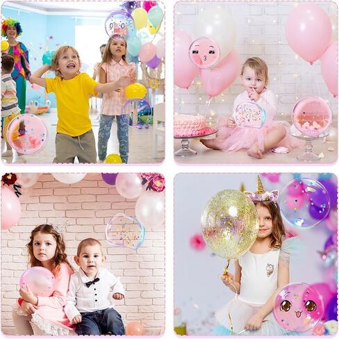 دراجون فلاي دريمز مجموعة فقاعات شريط نانو، عبوة من 2 بالون فقاعات بلاستيكي سحري بشريط نانو، مجموعة الحرف اليدوية ذاتية الصنع، هدايا الحفلات ولعبة فيدجيت للاطفال والبنات والاولاد والبالغين in Kuwait